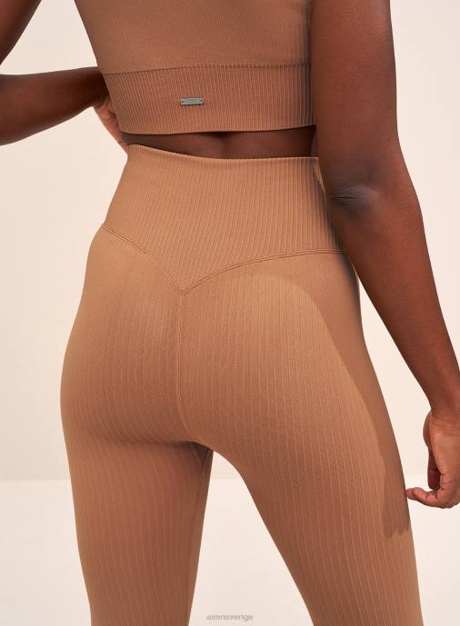 kvinnor AIM'N kamelribbade sömlösa tights Kläder NBT4102