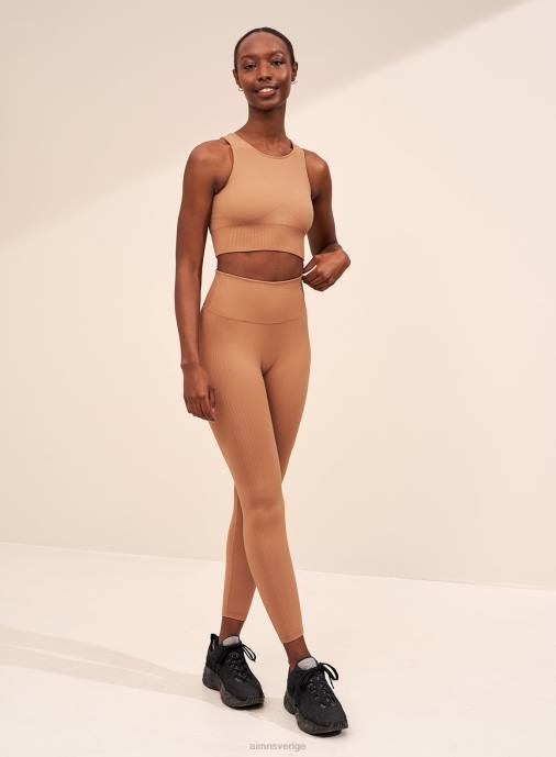 kvinnor AIM'N kamelribbade sömlösa tights Kläder NBT4102