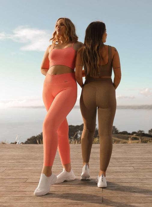 kvinnor AIM'N korallribbade sömlösa tights Kläder NBT4110