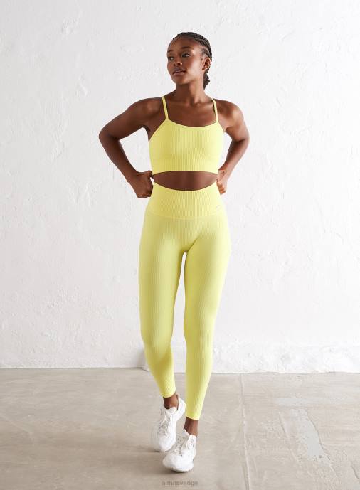 kvinnor AIM'N lemonad ribbad sömlösa strumpbyxor Kläder NBT441