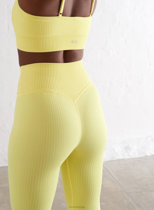 kvinnor AIM'N lemonad ribbad sömlösa strumpbyxor Kläder NBT441