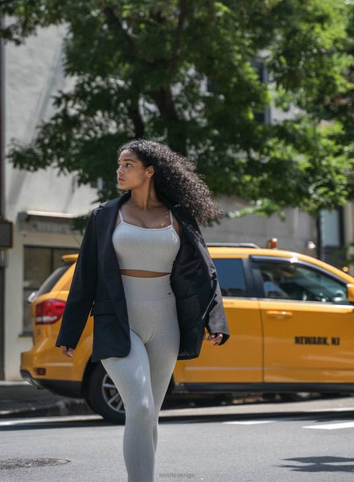 kvinnor AIM'N ljusgrå melange lyxiga sömlösa tights Kläder NBT489