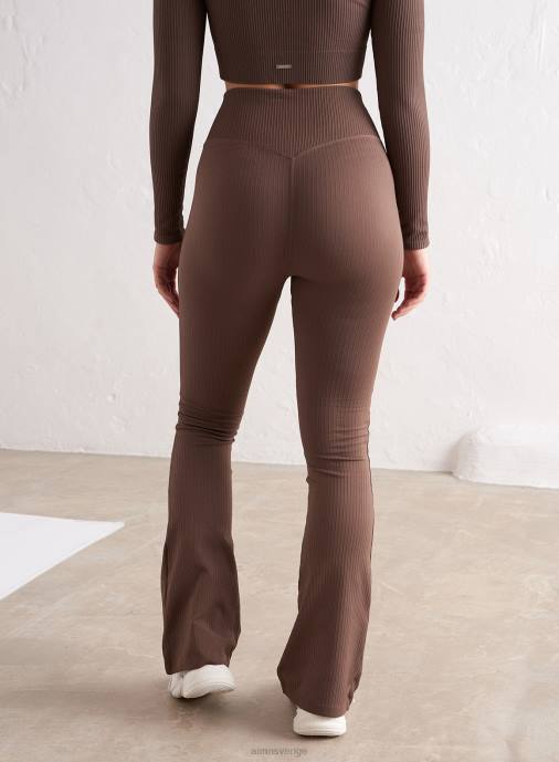 kvinnor AIM'N macchiato ribbade sömlösa flare tights Kläder NBT42