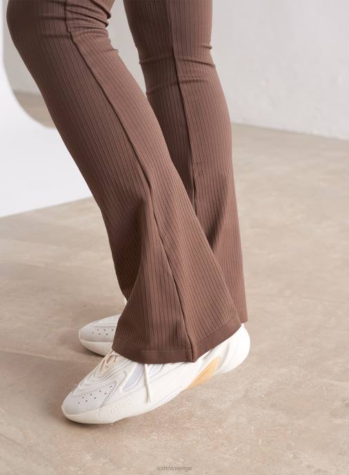 kvinnor AIM'N macchiato ribbade sömlösa flare tights Kläder NBT42