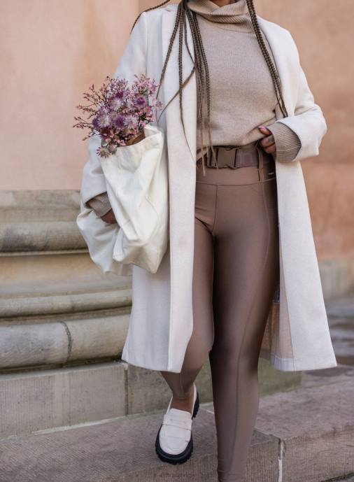 kvinnor AIM'N macchiato shimmer strumpbyxor med bälte Kläder NBT440