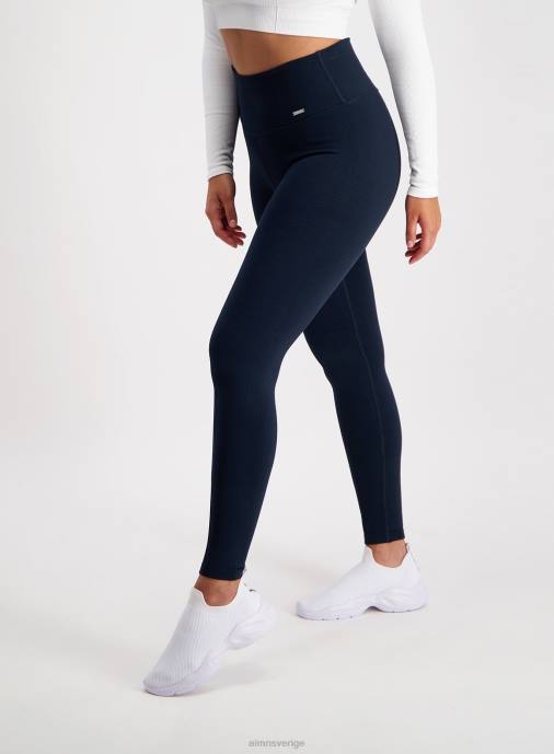 kvinnor AIM'N marinblå lyxiga sömlösa tights Kläder NBT424