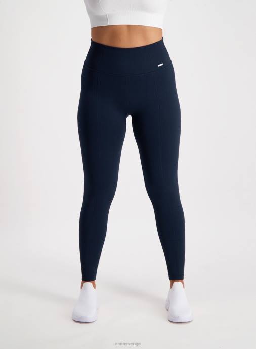 kvinnor AIM'N marinblå lyxiga sömlösa tights Kläder NBT424