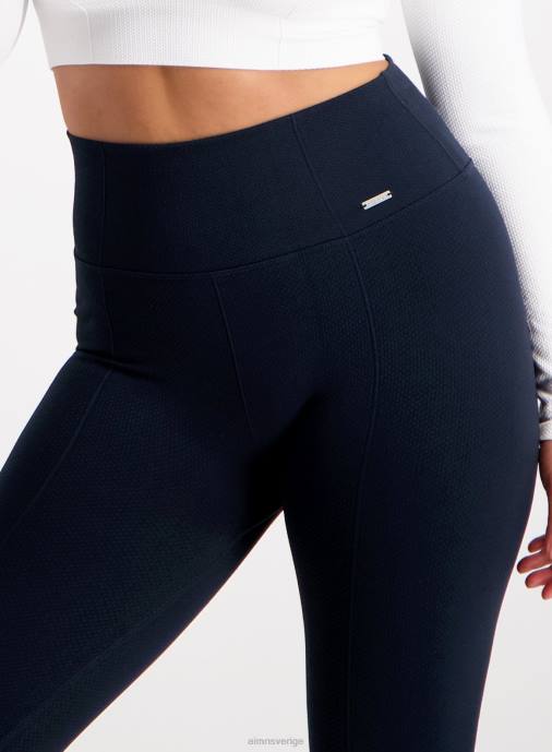 kvinnor AIM'N marinblå lyxiga sömlösa tights Kläder NBT424