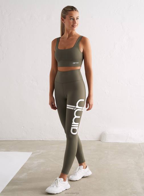 kvinnor AIM'N olivrandiga strumpbyxor Kläder NBT46