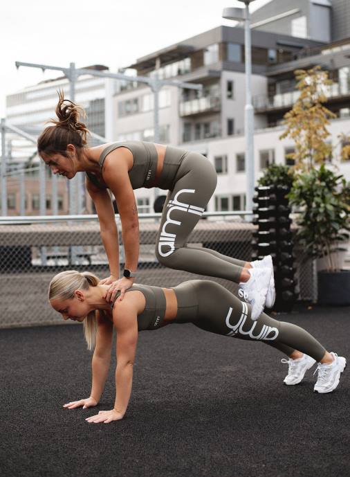 kvinnor AIM'N olivrandiga strumpbyxor Kläder NBT46