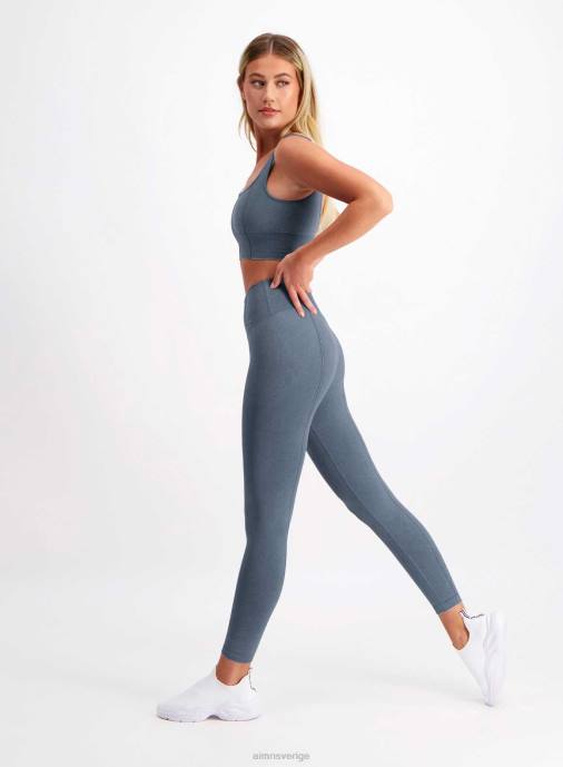 kvinnor AIM'N sömlösa strumpbyxor i tvättad denim Kläder NBT427