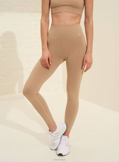 kvinnor AIM'N solid beige lyxiga sömlösa tights Kläder NBT492