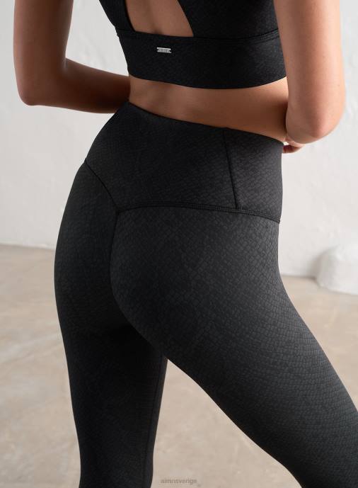 kvinnor AIM'N strumpbyxor med svart huggormtryck Kläder NBT426