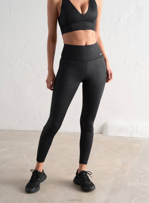 kvinnor AIM'N strumpbyxor med svart huggormtryck Kläder NBT426