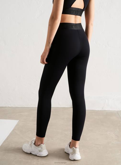 kvinnor AIM'N svarta bundna sömlösa strumpbyxor Kläder NBT478