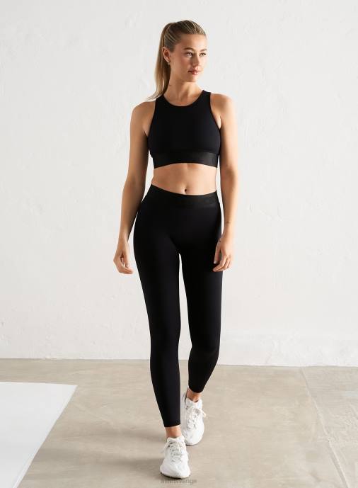 kvinnor AIM'N svarta bundna sömlösa strumpbyxor Kläder NBT478