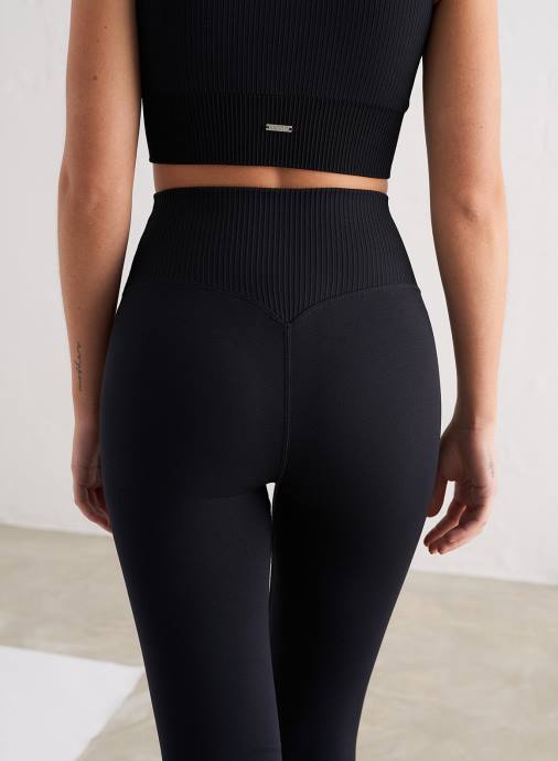 kvinnor AIM'N svarta gränslösa sömlösa tights Kläder NBT466