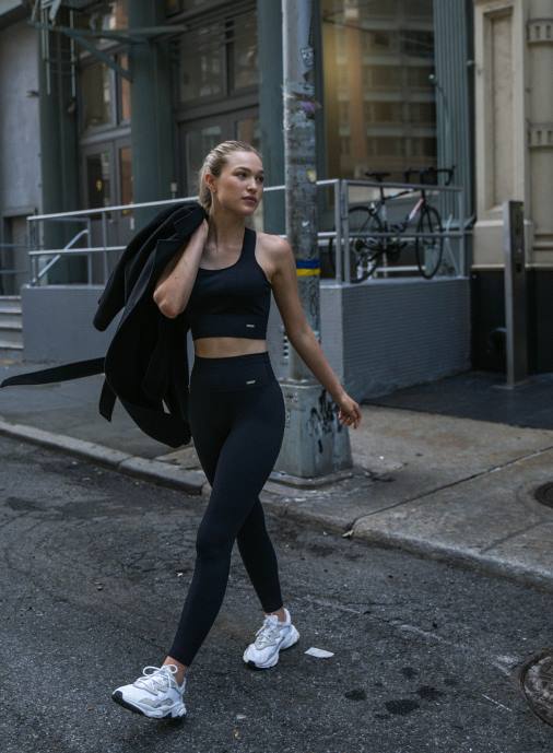 kvinnor AIM'N svarta lyxiga sömlösa tights Kläder NBT445