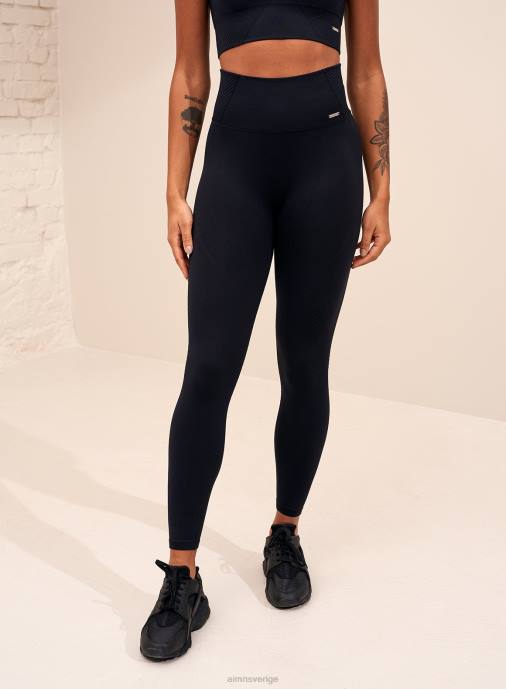 kvinnor AIM'N svarta sömlösa strumpbyxor Kläder NBT413