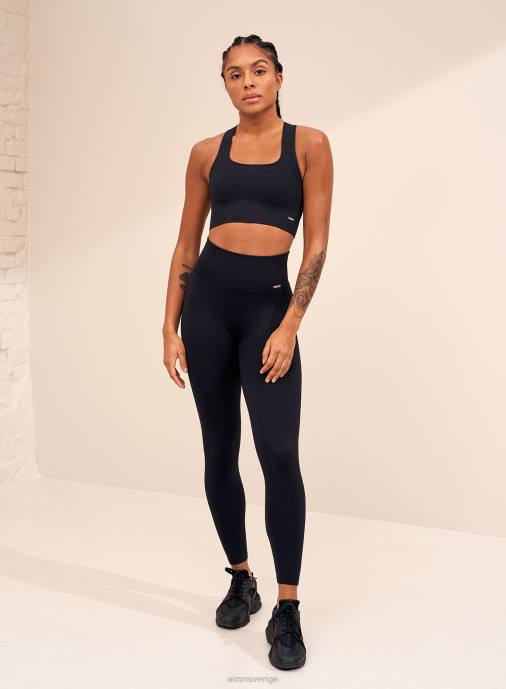 kvinnor AIM'N svarta sömlösa strumpbyxor Kläder NBT413