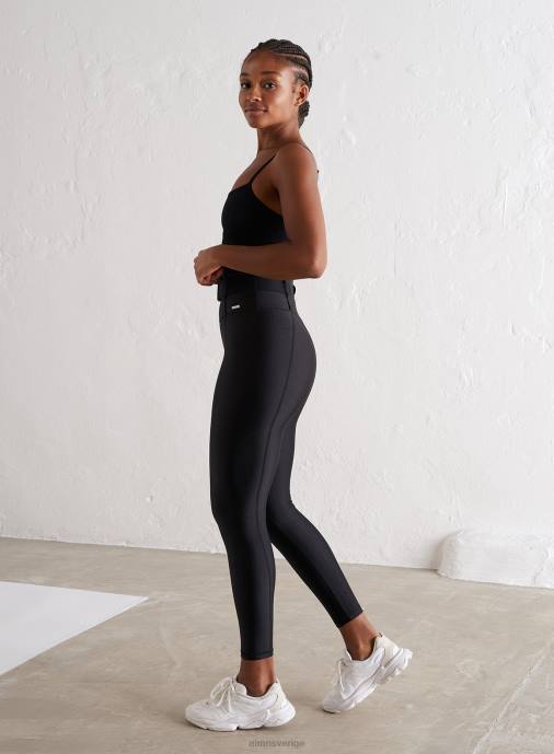 kvinnor AIM'N svarta skimmerbyxor med bälte Kläder NBT499