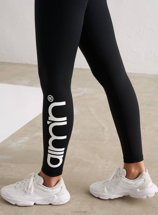 kvinnor AIM'N svarta strumpbyxor med logotyp Kläder NBT428