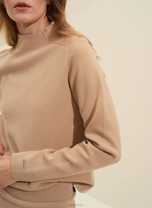 kvinnor AIM'N beige perfekt stickad tröja Kläder NBT4414