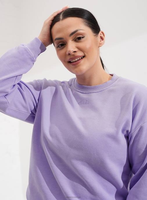 kvinnor AIM'N lavande tvättad sweatshirt Kläder NBT4680