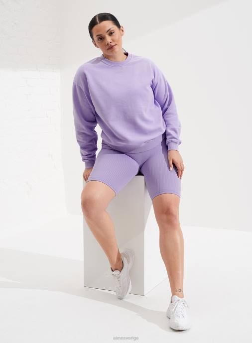 kvinnor AIM'N lavande tvättad sweatshirt Kläder NBT4680