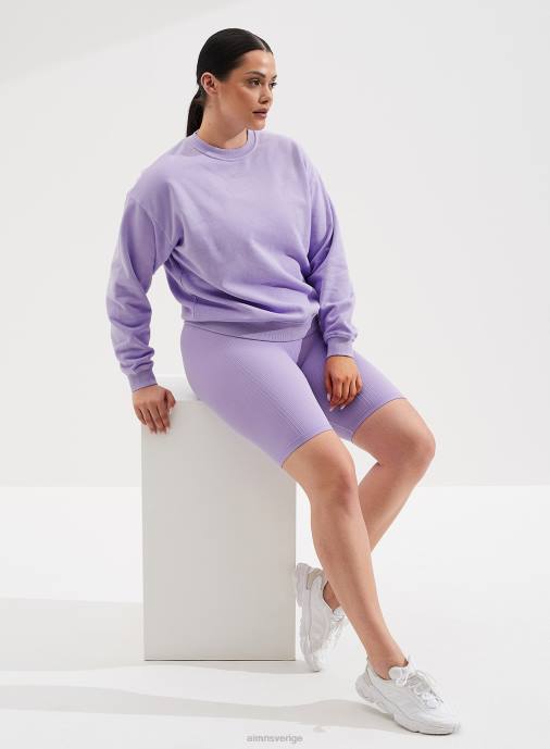 kvinnor AIM'N lavande tvättad sweatshirt Kläder NBT4680