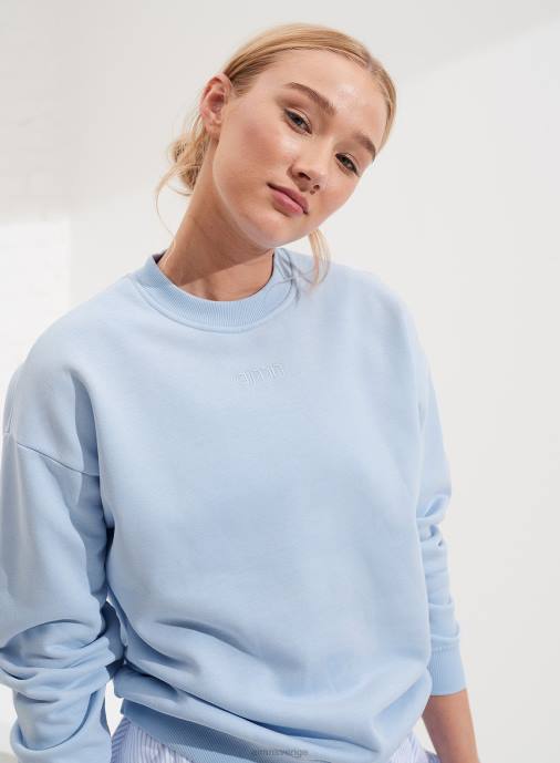 kvinnor AIM'N ljusblå tvättad tröja Kläder NBT4687