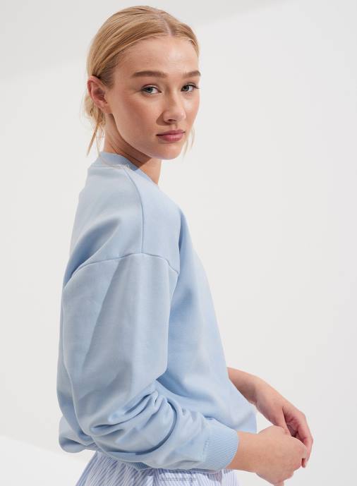kvinnor AIM'N ljusblå tvättad tröja Kläder NBT4687