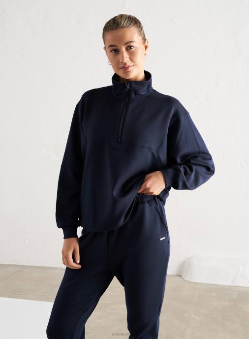 kvinnor AIM'N marin, bekväm halv dragkedja Kläder NBT4456