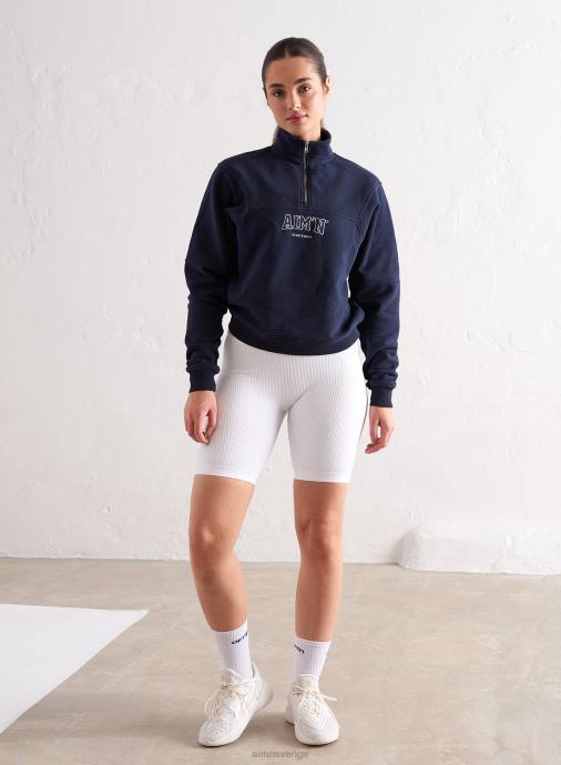kvinnor AIM'N marin college sweat halv zip Kläder NBT4459