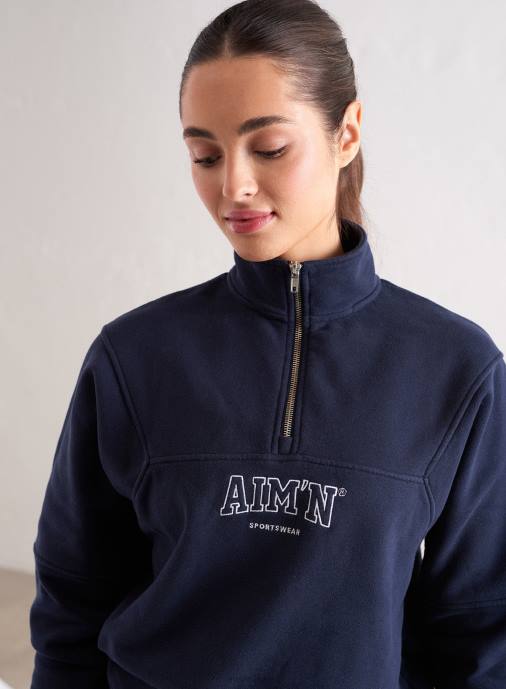 kvinnor AIM'N marin college sweat halv zip Kläder NBT4459
