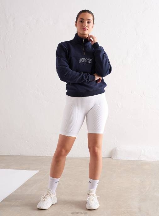 kvinnor AIM'N marin college sweat halv zip Kläder NBT4459