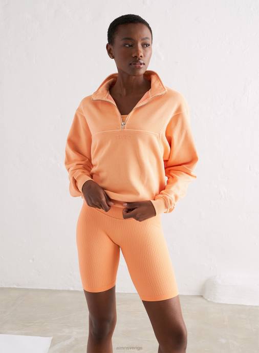 kvinnor AIM'N papaya logotyp sweat halv dragkedja Kläder NBT4679