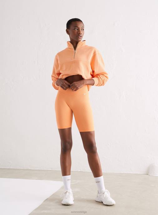 kvinnor AIM'N papaya logotyp sweat halv dragkedja Kläder NBT4679