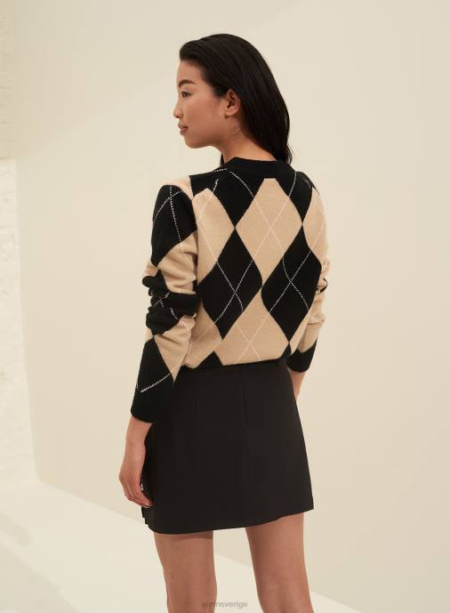 kvinnor AIM'N stickad tröja i argyle Kläder NBT4448