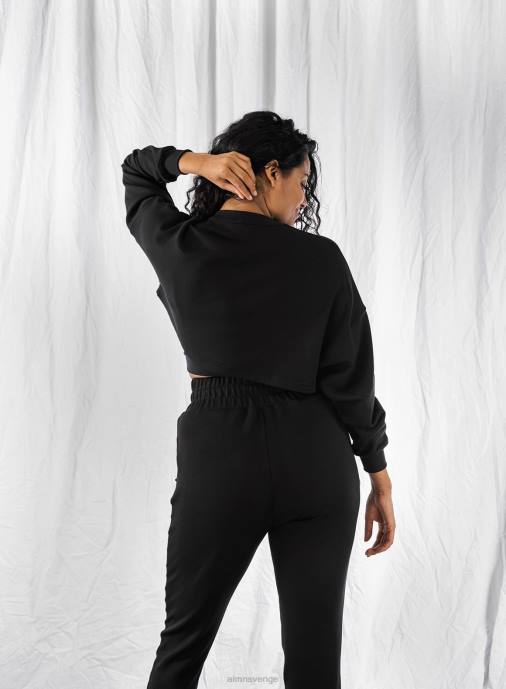 kvinnor AIM'N svart bekväm tröja Kläder NBT4642