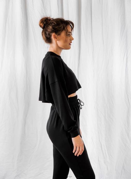 kvinnor AIM'N svart bekväm tröja Kläder NBT4642