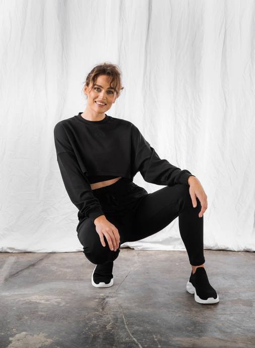 kvinnor AIM'N svart bekväm tröja Kläder NBT4642