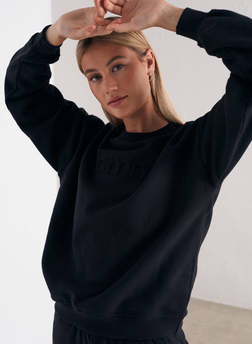 kvinnor AIM'N svart tröja med logotyp Kläder NBT4667