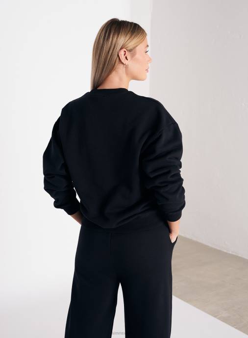 kvinnor AIM'N svart tröja med logotyp Kläder NBT4667