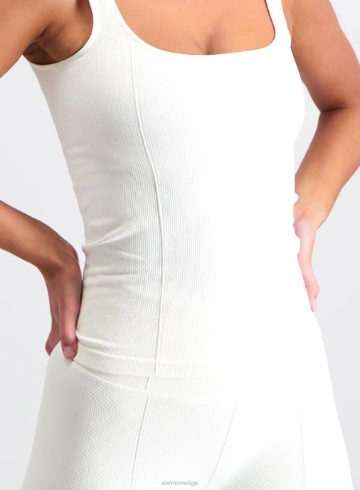 kvinnor AIM'N benvit lyxig sömlös singlet Kläder NBT4320