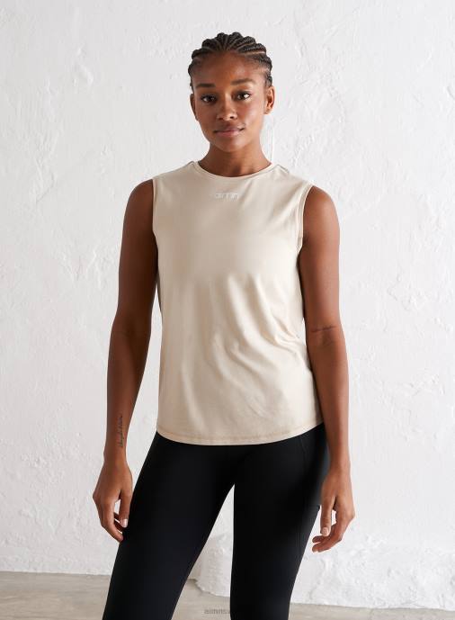 kvinnor AIM'N cafe au lait mjuk basic ärmlös topp Kläder NBT4358