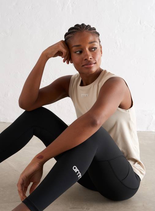 kvinnor AIM'N cafe au lait mjuk basic ärmlös topp Kläder NBT4358