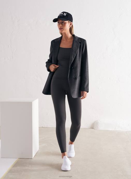 kvinnor AIM'N skugggrå ribbad sömlös rem singlet Kläder NBT4419