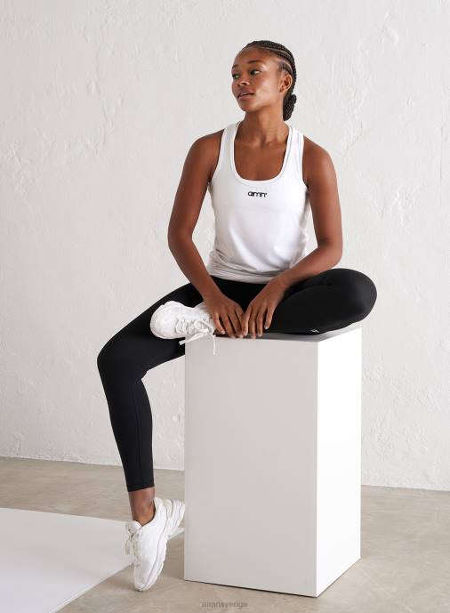 kvinnor AIM'N vit mjuk basic racerback tank Kläder NBT4361