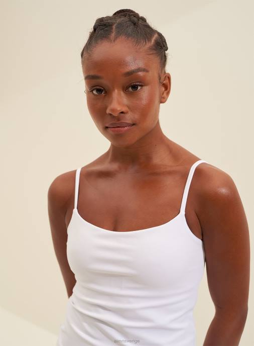 kvinnor AIM'N vit mjuk rem singlet Kläder NBT4370